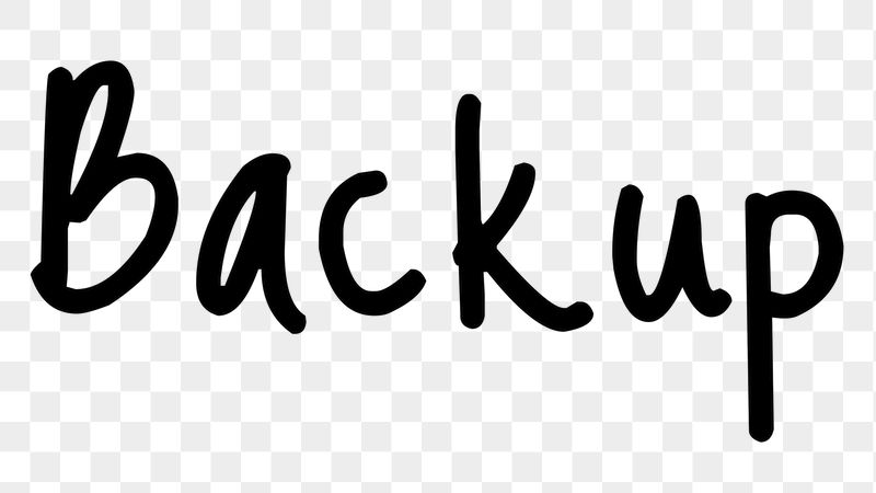 Backup word png, simple typography | Free PNG - rawpixel