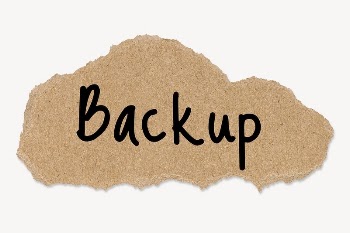 Backup word typography, torn paper, | Free PSD - rawpixel