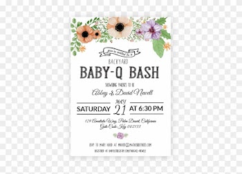 Backyard Bbq Baby Shower Invitations1 - Garden Roses