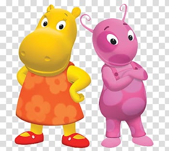 Backyardigans revised, two animal illustration transparent background PNG clipart