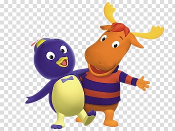 Backyardigans revised, two animal illustration transparent background PNG clipart