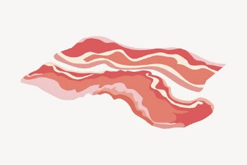 Bacon clipart, food illustration vector. | Free Vector - rawpixel