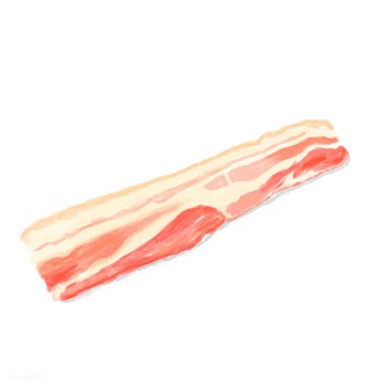 Bacon icon | Free stock vector - 393091
