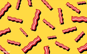 Bacon pattern food wallpaper illustration | Free stock vector - 487680