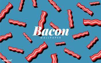 Bacon pattern food wallpaper illustration | Free stock vector - 487686