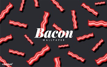 Bacon pattern food wallpaper illustration | Free stock vector - 487691