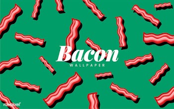 Bacon pattern food wallpaper illustration | Free stock vector - 487692