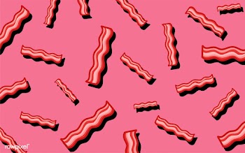 Bacon pattern food wallpaper illustration | Free stock vector - 487695
