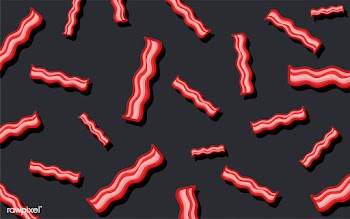 Bacon pattern food wallpaper illustration | Free stock vector - 487697