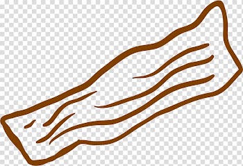Bacon roll Meatloaf, Bacon lines transparent background PNG clipart