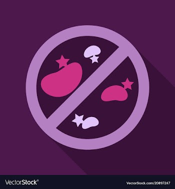 Bacteria and germs colorful set micro-organisms vector image