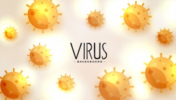 Bacteria infection or virus flu background Free Vector