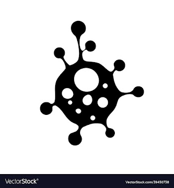 bacteria microbes and viruses icons