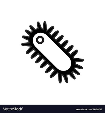 bacteria microbes and viruses icons