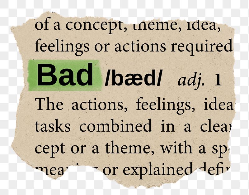 Bad png word sticker, torn | Free PNG - rawpixel