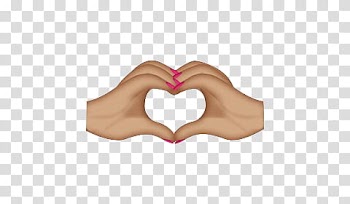 Badass Emoji s, heart hand sign transparent background PNG clipart