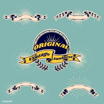 Badge and ribbon banners | Free stock vector - 581739