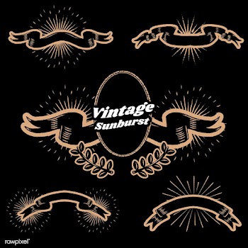 Badge and ribbon banners | Free stock vector - 581792