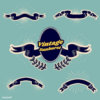 Badge and ribbon banners | Free stock vector - 581823