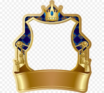 Badge Clip art - marco dorado 