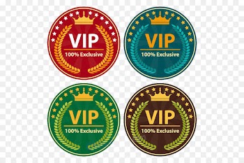 Badge Euclidean vector Icon - VIP badge special treat 