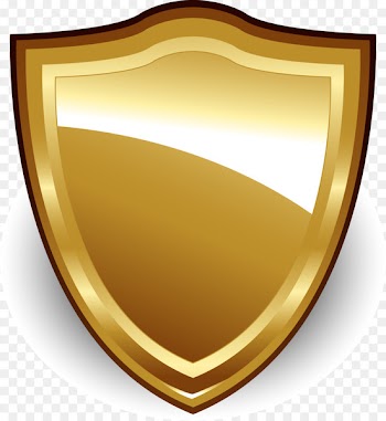 Badge Gold Euclidean vector - Golden Shield,Shield,Gold Label,Golden badge,Gold Badge 
