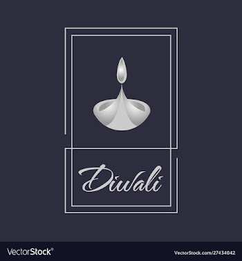 Badge happy diwali design vector image