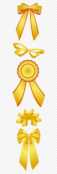 Badge Ichthys Clip art - Gold Bow Set Clipart 