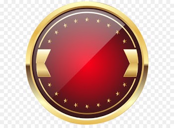 Badge Logo Clip art - Red and Gold Badge Template PNG Clip Art Image 