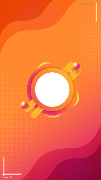 Badge on orange background | Free stock vector - 843321