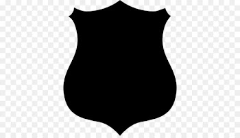 Badge Police officer Clip art - black shield 