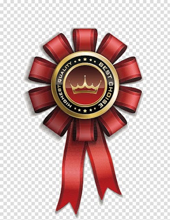 Badge Ribbon Medal, Awards Medal transparent background PNG clipart