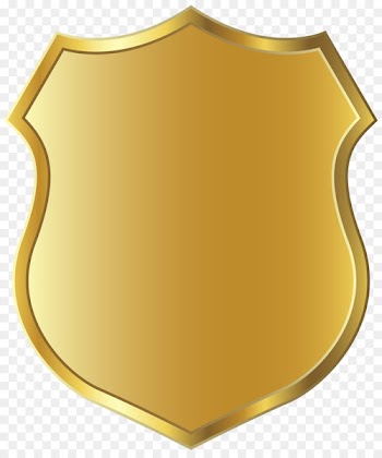 Badge Royalty-free Police Clip art - gold brush 