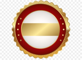 Badge Scalable Vector Graphics Clip art - Seal Badge Red Gold PNG Clip Art Image 