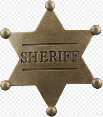 Badge Sheriff American frontier Clip art - Sheriff 