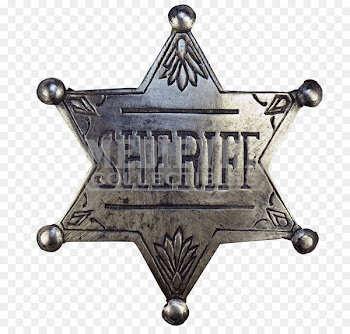 Badge Sheriff Cowboy Police American frontier - Wild West 