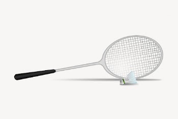 Badminton clip art, sports illustration. | Free Photo - rawpixel