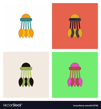 Badminton equipment collection vector image