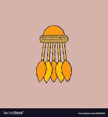 Badminton equipment in hatching style vector image