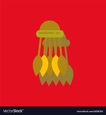 Badminton equipment in sticker style vector image