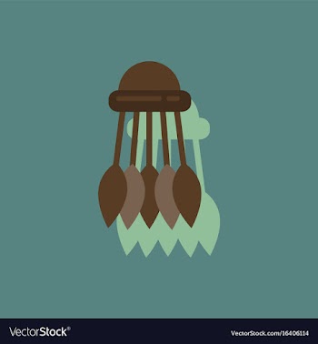 Badminton equipment in sticker style vector image