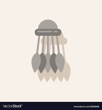 Badminton equipment in sticker style vector image