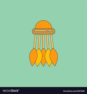 Badminton equipment vector image