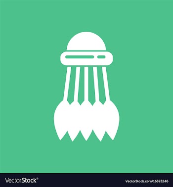 Badminton equipment vector image