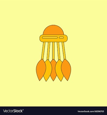 Badminton equipment vector image