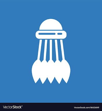Badminton equipment vector image