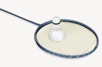 Badminton racket, shuttlecock, sports equipment | Free PSD - rawpixel