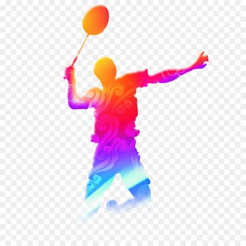 Badminton Racket Sport Tennis - Cool color badminton players 