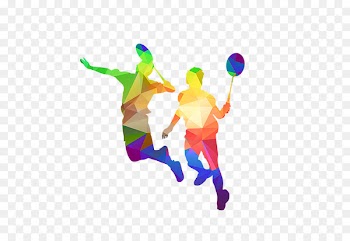 Badminton Silhouette - Sport silhouette figures 