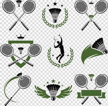 Badminton sport illustration, Badminton Shuttlecock, People and badminton transparent background PNG clipart